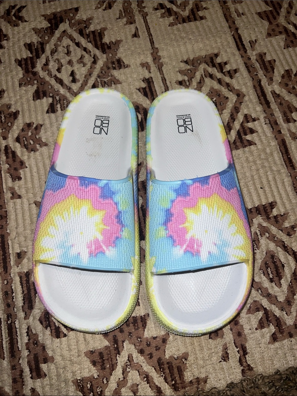 Women’s Tie-Dye Slide Sandals - Multicolor